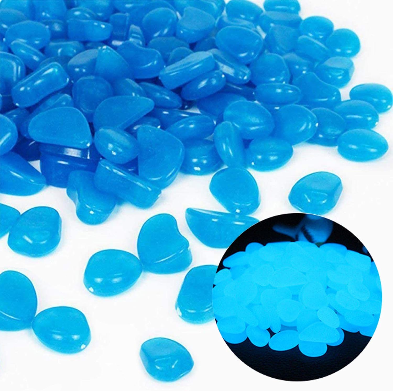 Ocean Aquarium - Aquarium Rotsen Glow Blue Kiezels voor