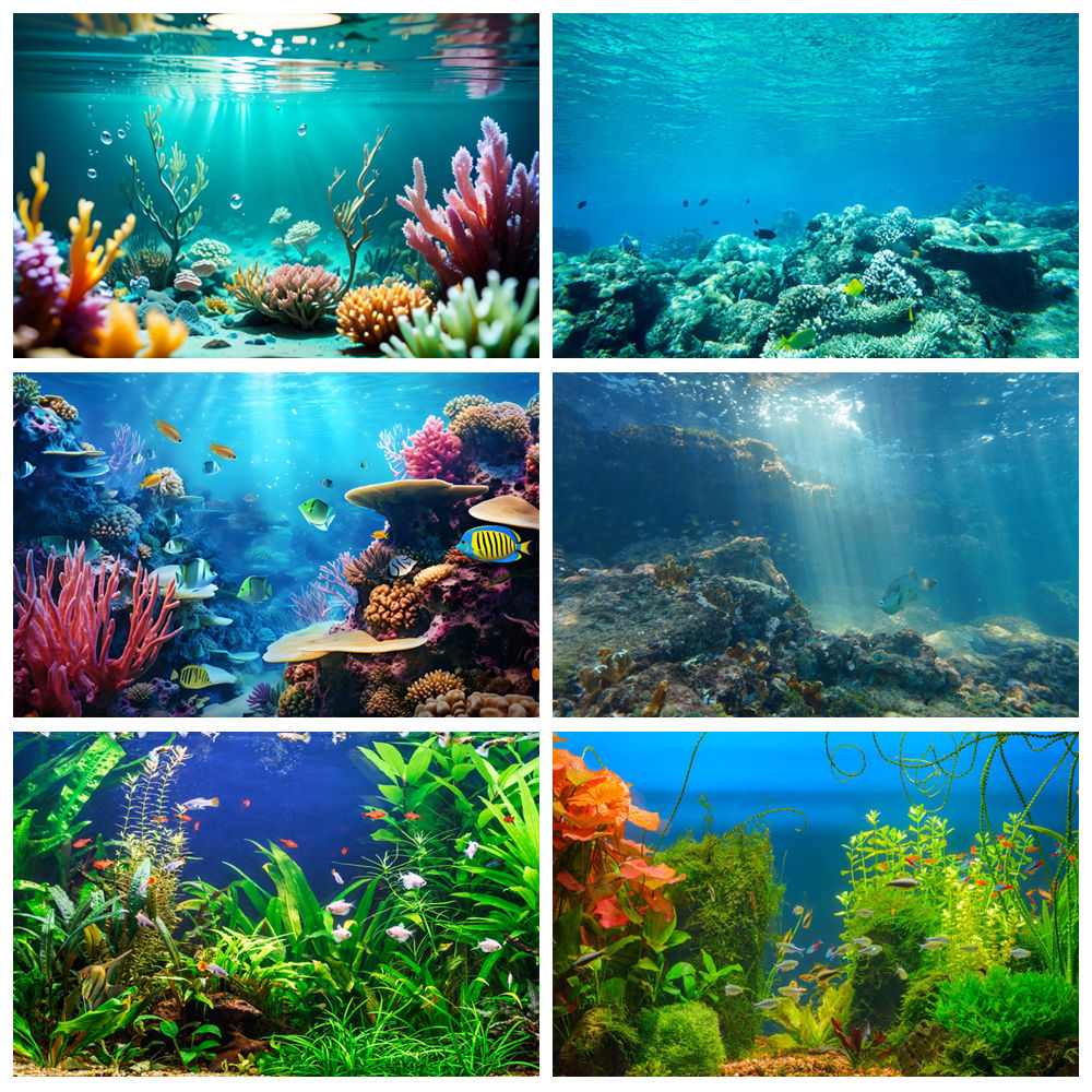 Aquarium Marine World - Onderwaterwereld zeebodem fotografie achtergrond onderzeese vis