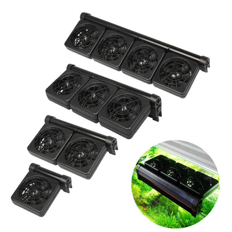 Saltwater Tank - 1/2/3/4 Aquariumventilatoren Koelers Watertemperatuurregeling Visbak Koelventilatorsysteem